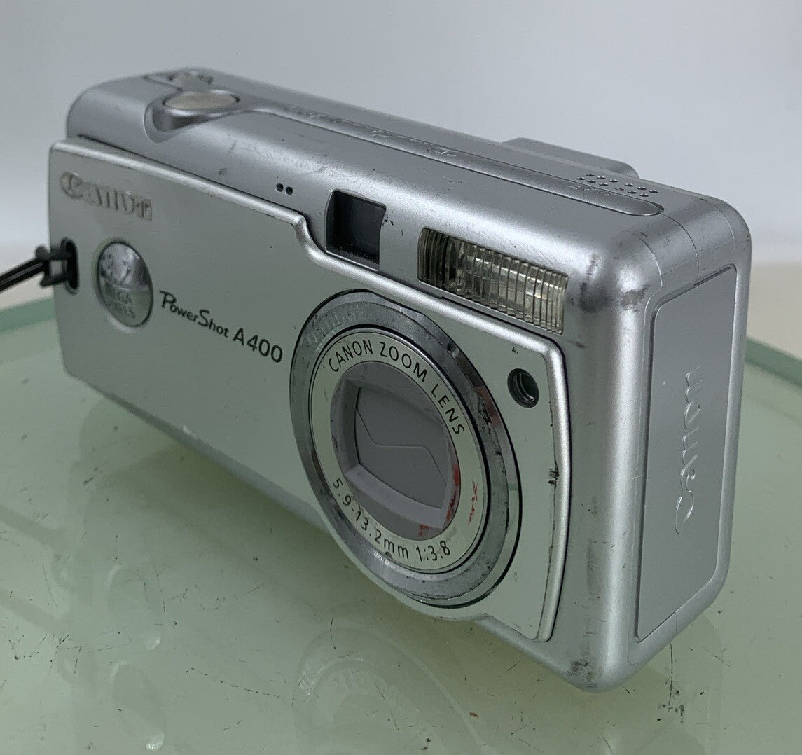 Canon Digital Camera PowerShot A400 3.2MP SILVER NO CARD NO CHARGER TESTED - 1572