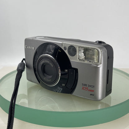 Vintage Canon Sure Shot 105 ZoomPoint&Shoot 35mm Film Camera tested&working #3612