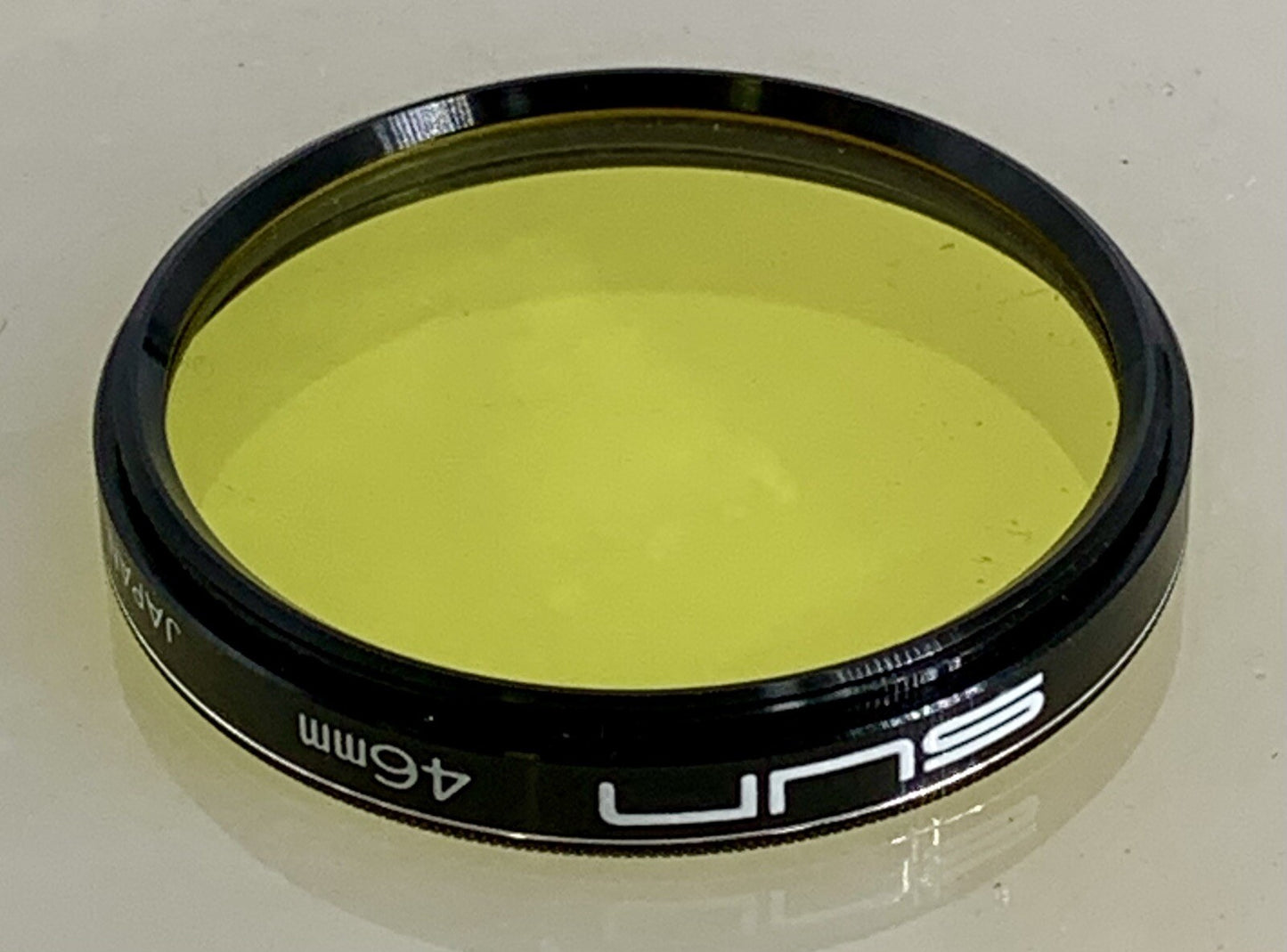 SUN 46MM YELLOW FILTER FOR CAMERA LENS + CASE + BOX - 5282