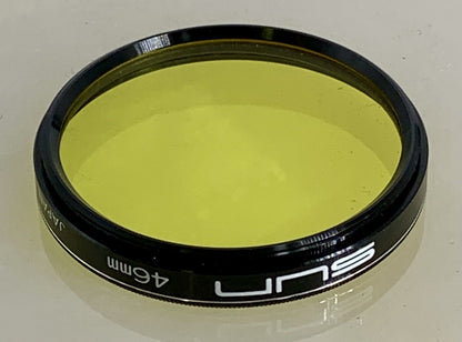 SUN 46MM YELLOW FILTER FOR CAMERA LENS + CASE + BOX - 5282