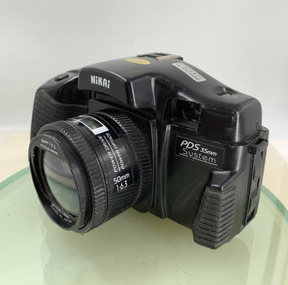 Nikkai COMPACT CAMERA PDS 35MM SYSTEM BLACK & 50 MM LENS- TESTED - 8541