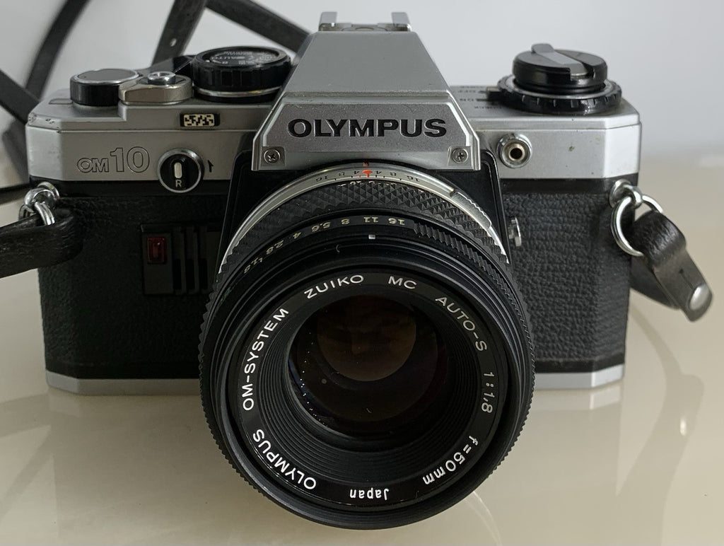 SERVICED Olympus OM10 35mm Film SLR Manual Camera + Olympus 50mm f/1:1.8 MC #1271