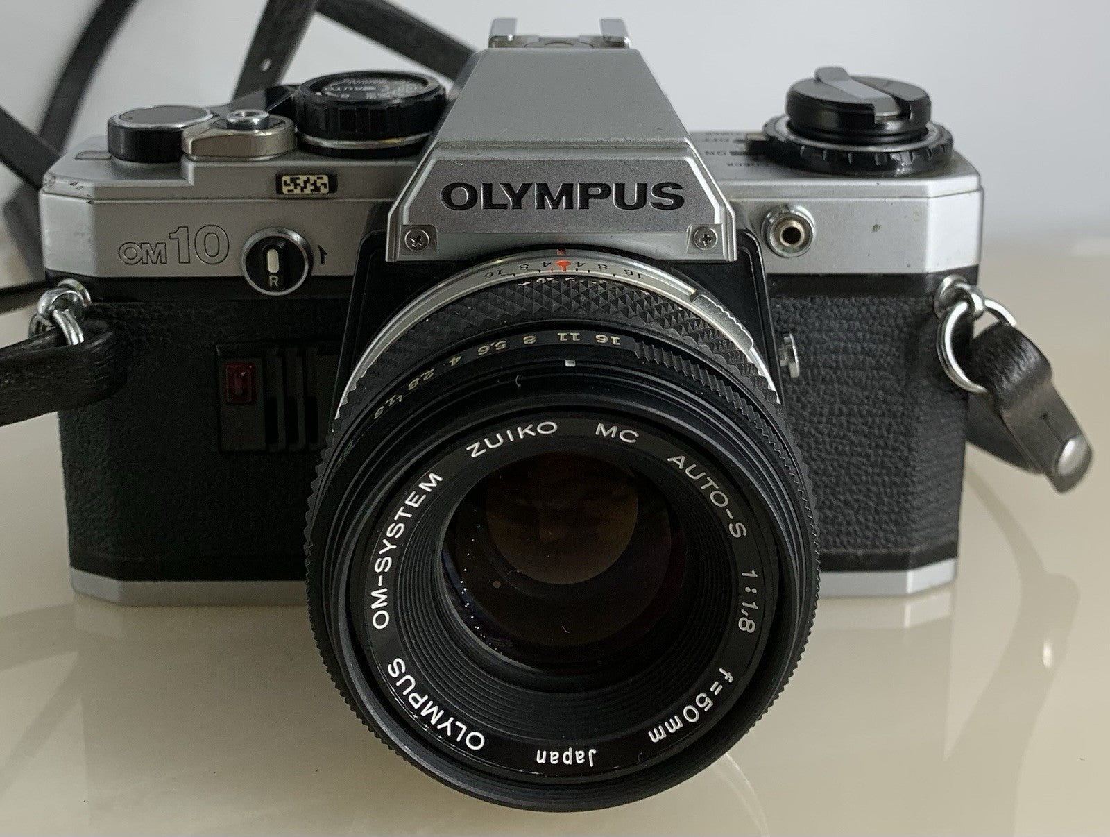 SERVICED Olympus OM10 35mm Film SLR Manual Camera + Olympus 50mm f/1:1.8 MC #1271