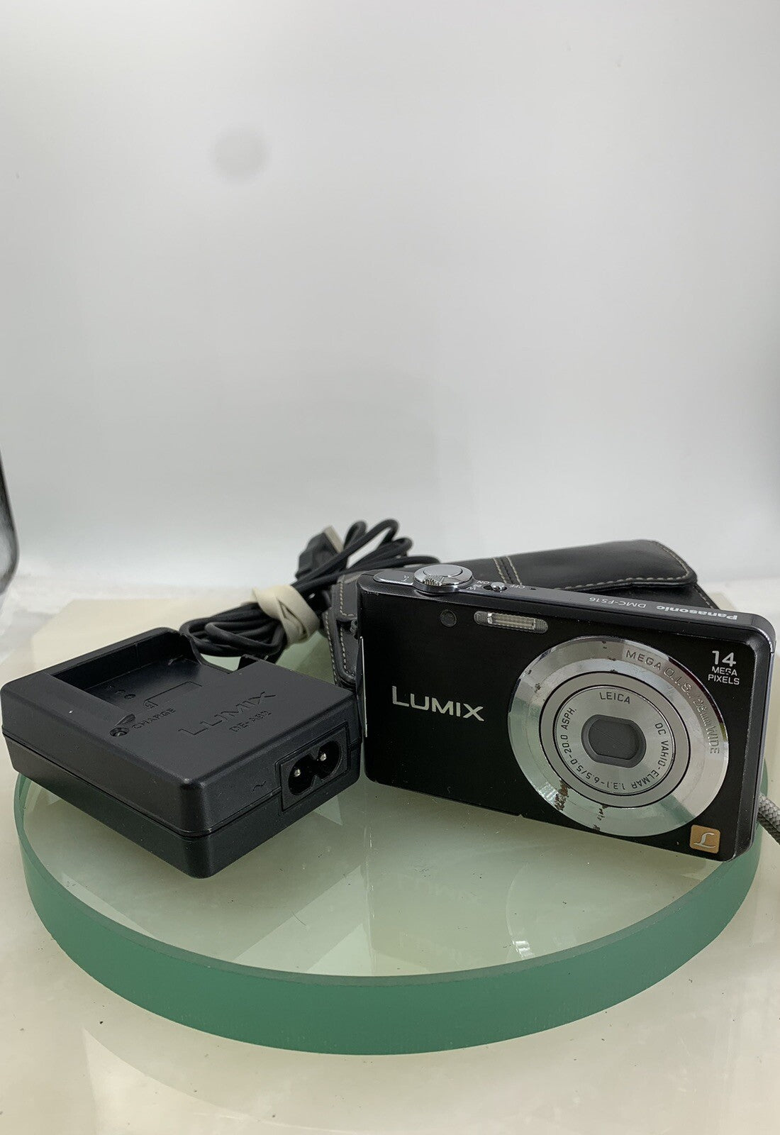 Panasonic LUMIX DMC-FS16 14MP Digital Camera+WIRE+CHARGER+COVER TESTED - 1750