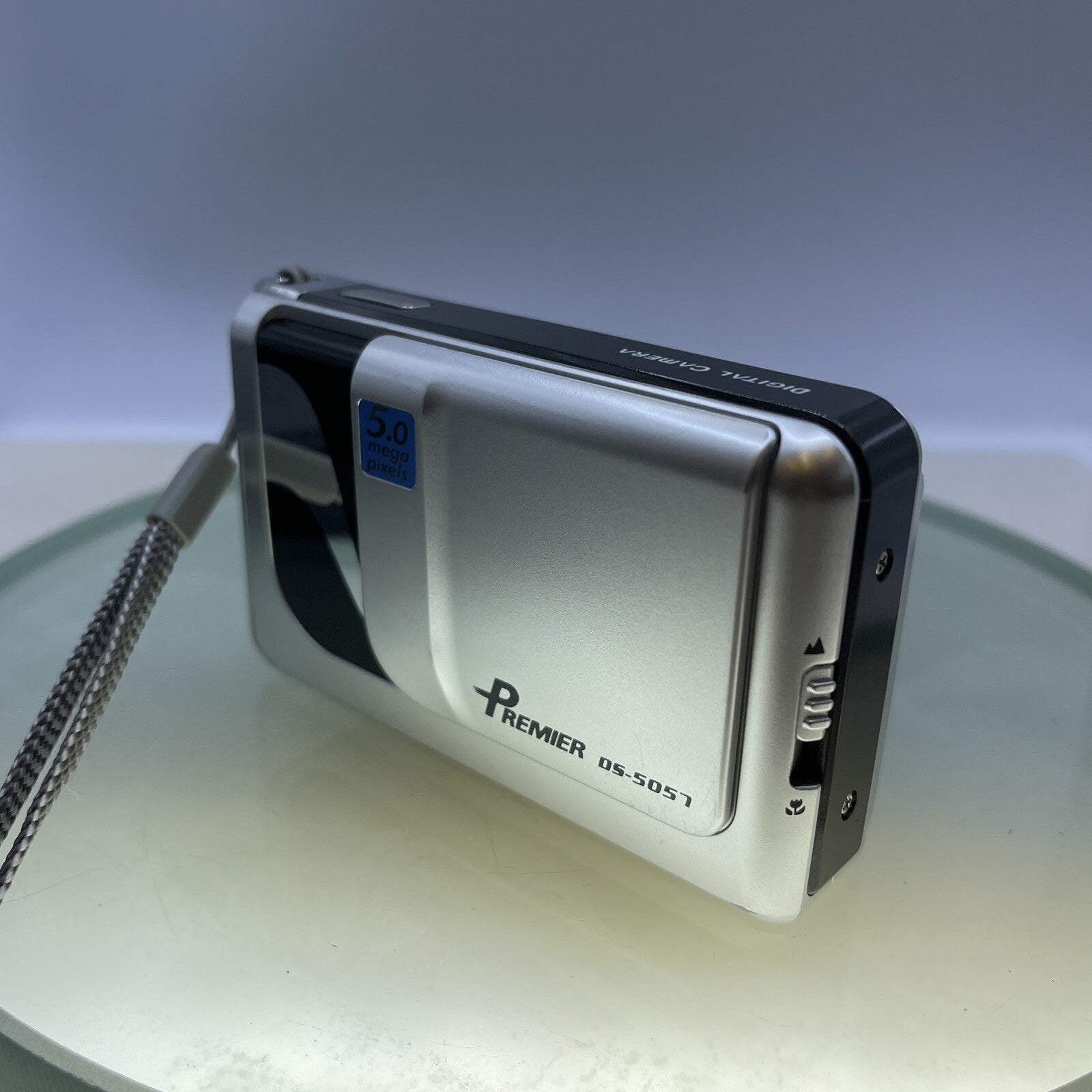 Premier DS-5057 5.0MP Compact Digital Camera Silver Tested Cased #343