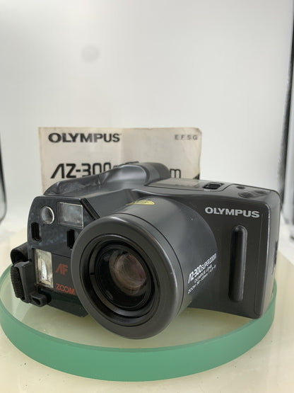Olympus AZ-300 SUPERZOOM CAMERA BLACK POINT AND SHOOT FILM CAMERA TESTED - 900