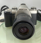 Pentax FILM CAMERA SILVER WITH PENTAX 35-80 LENS - TESTED - 9601