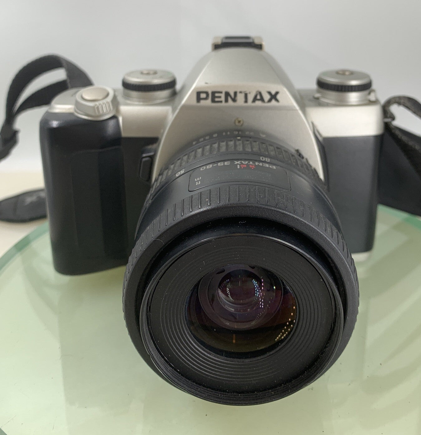 Pentax FILM CAMERA SILVER WITH PENTAX 35-80 LENS - TESTED - 9601