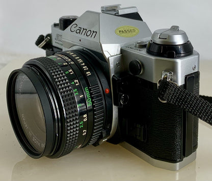 Canon AE-1 Program 35mm SLR Film Manual Camera + Canon 50mm F/1.8 FD Lens # 3046