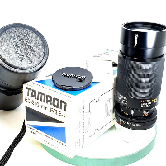 Tamron 80-210mm F/3.8-4 Lens Adaptall-2 Mount System BOXED EXCELLENT CONDITION0