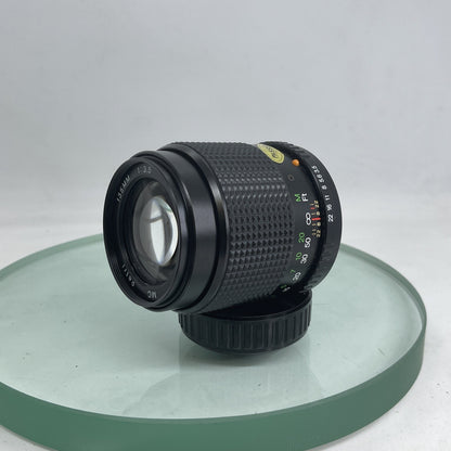 Pentax K mount fit Petri 135mm 1:3.5 prime lens, fits PK camera mount + Case 2242