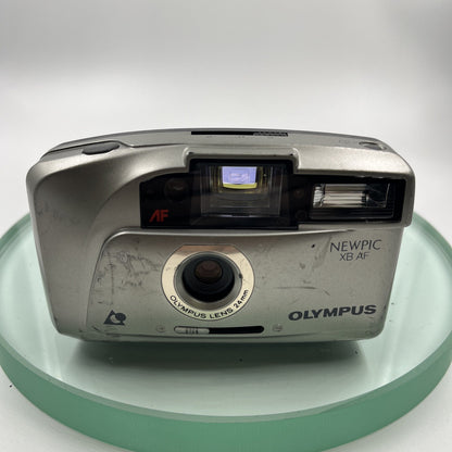 Vintage Olympus NEWPIC XB AF Film Camera with strap & case-Silver # TESTED # 9621