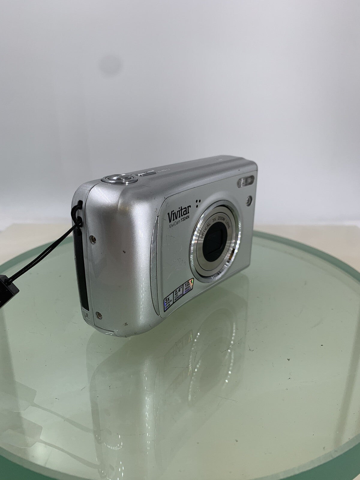 Vivitar Vivicam T324N 12.1MP Compact Digital Camera SILVER NO CARD TESTED - 8191