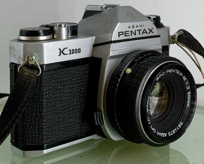 Pentax K1000 35mm SLR Film Camera+SMC Pentax-M 50mm F2 Lens TESTED METER WORK1602