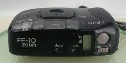 Ricoh FF-10 Zoom POINT AND SHOOT 35mm FILM CAMERA + COVER TESTED - 1427