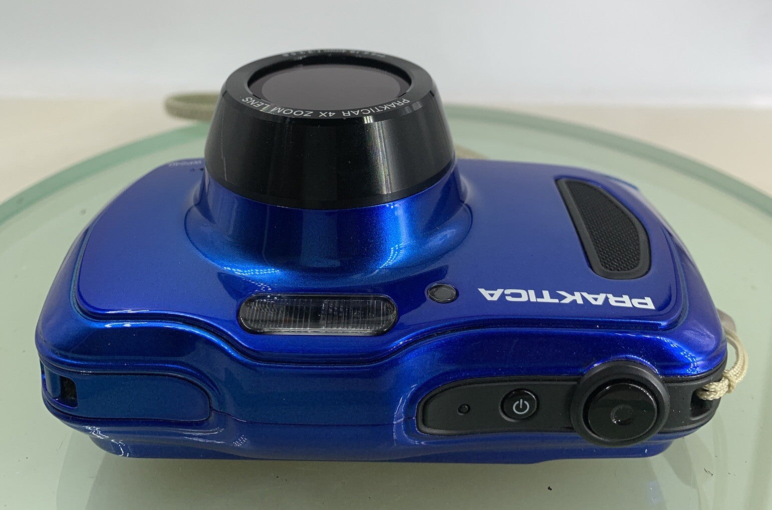 PRAKTICA WP240 WATERPROOF DIGITAL CAMERA BLUE NO CARD ONLY WIRE - TESTED - 2167