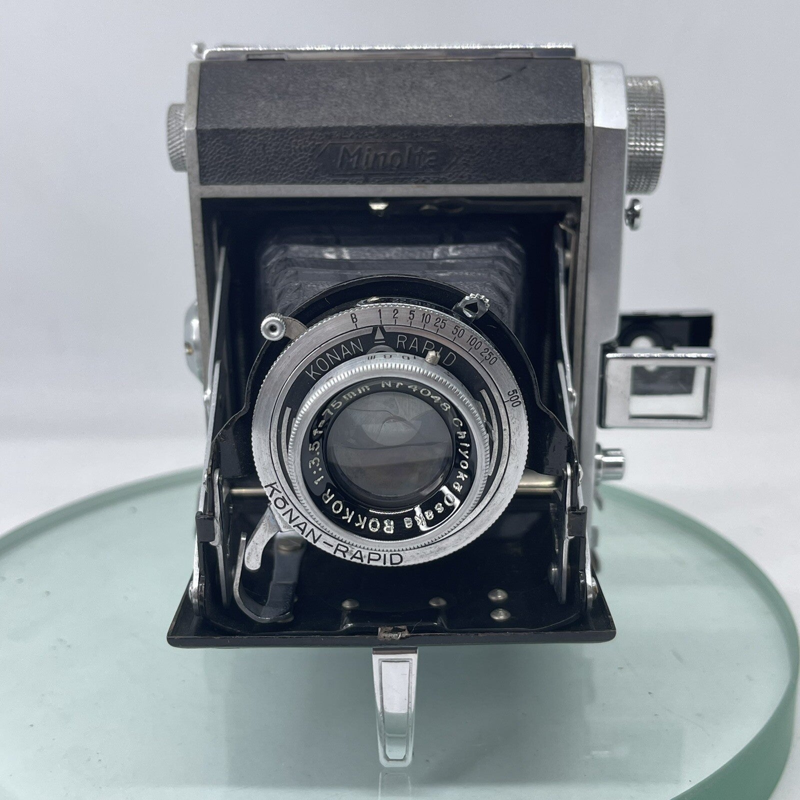 MINOLTA SEMI IIIB 1947 FOLDING CAMERA WITH CASE SEMI MINOLTA IIIB RARE  1741