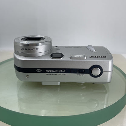 Sony Cyber-shot DSC-P52 3.2MP Digital Camera - Silver 16MB Memory Card #6776