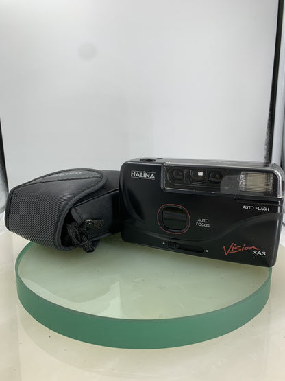 Vintage Halina Vision C XAS BLACK FILM CAMERA POINT & SHOOT TESTED - 4720
