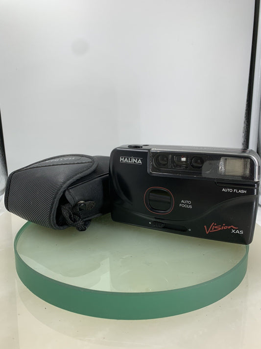 Vintage Halina Vision C XAS BLACK FILM CAMERA POINT & SHOOT TESTED - 4720