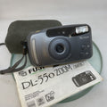 Rare fuji dl-550 zoom date Camera, Tested, Cased, Instructions+++ #5530