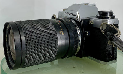 Olympus OM10 35mm SLR Film Camera +Vivitar  28-85mm Lens TESTED / WORKING #3106