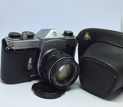 Asahi PENTAX SPOTMATIC SP 35mm SLR Film Camera + Super-Takumar 55mm/1:2 *TESTED*0