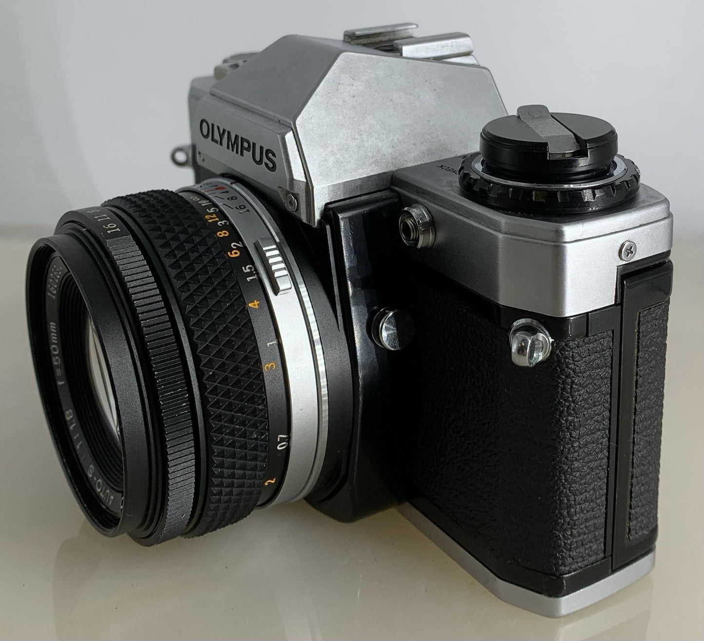 SERVICED Olympus OM10 35mm Film SLR Manual Camera + Olympus 50mm f/1:1.8 #1284