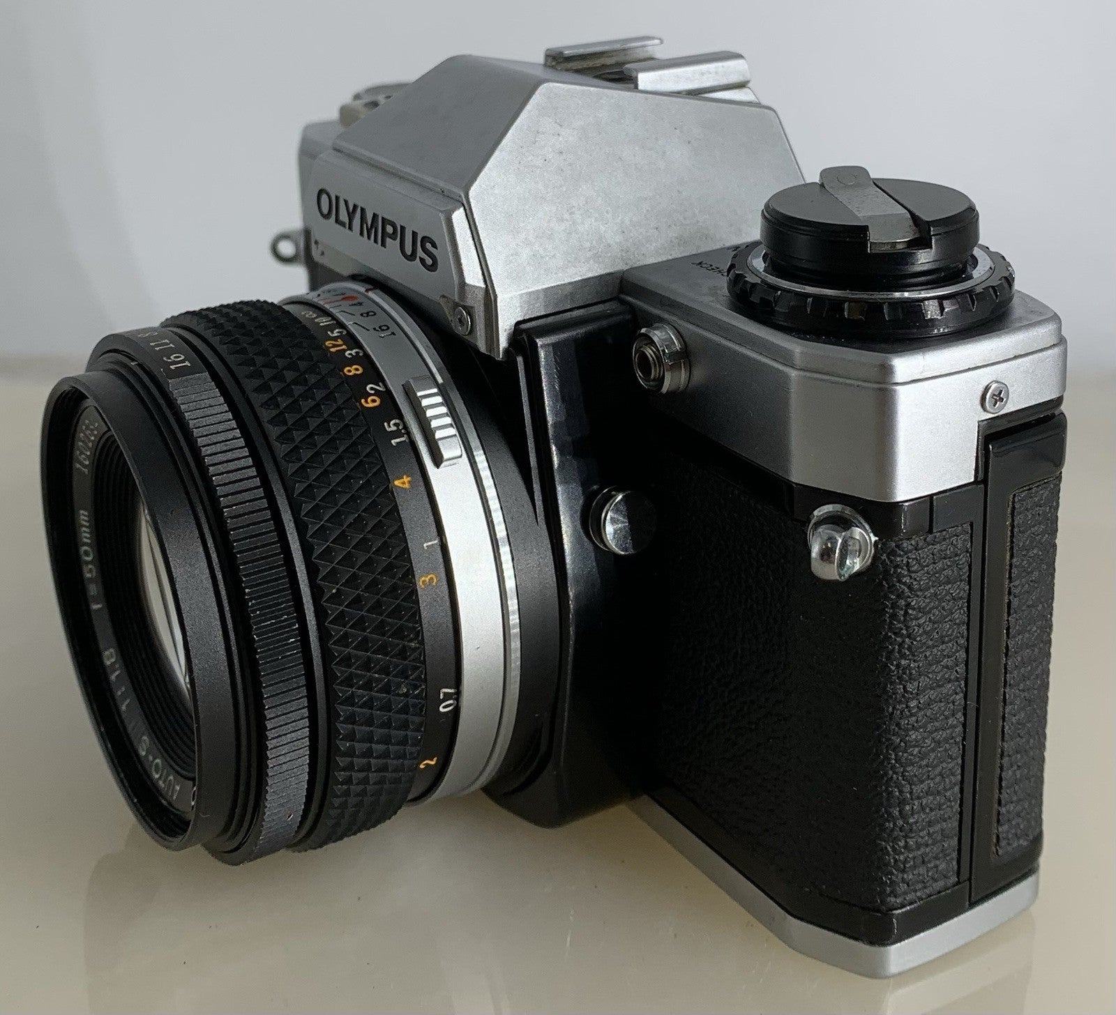 SERVICED Olympus OM10 35mm Film SLR Manual Camera + Olympus 50mm f/1:1.8 #1284