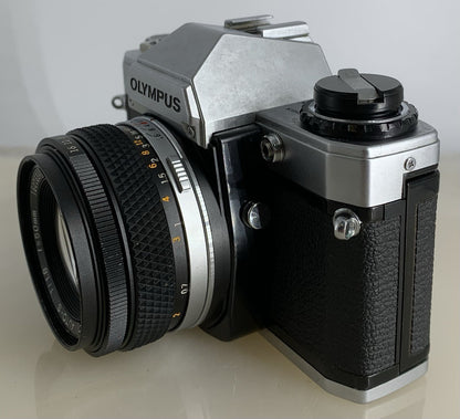 SERVICED Olympus OM10 35mm Film SLR Manual Camera + Olympus 50mm f/1:1.8 #1284