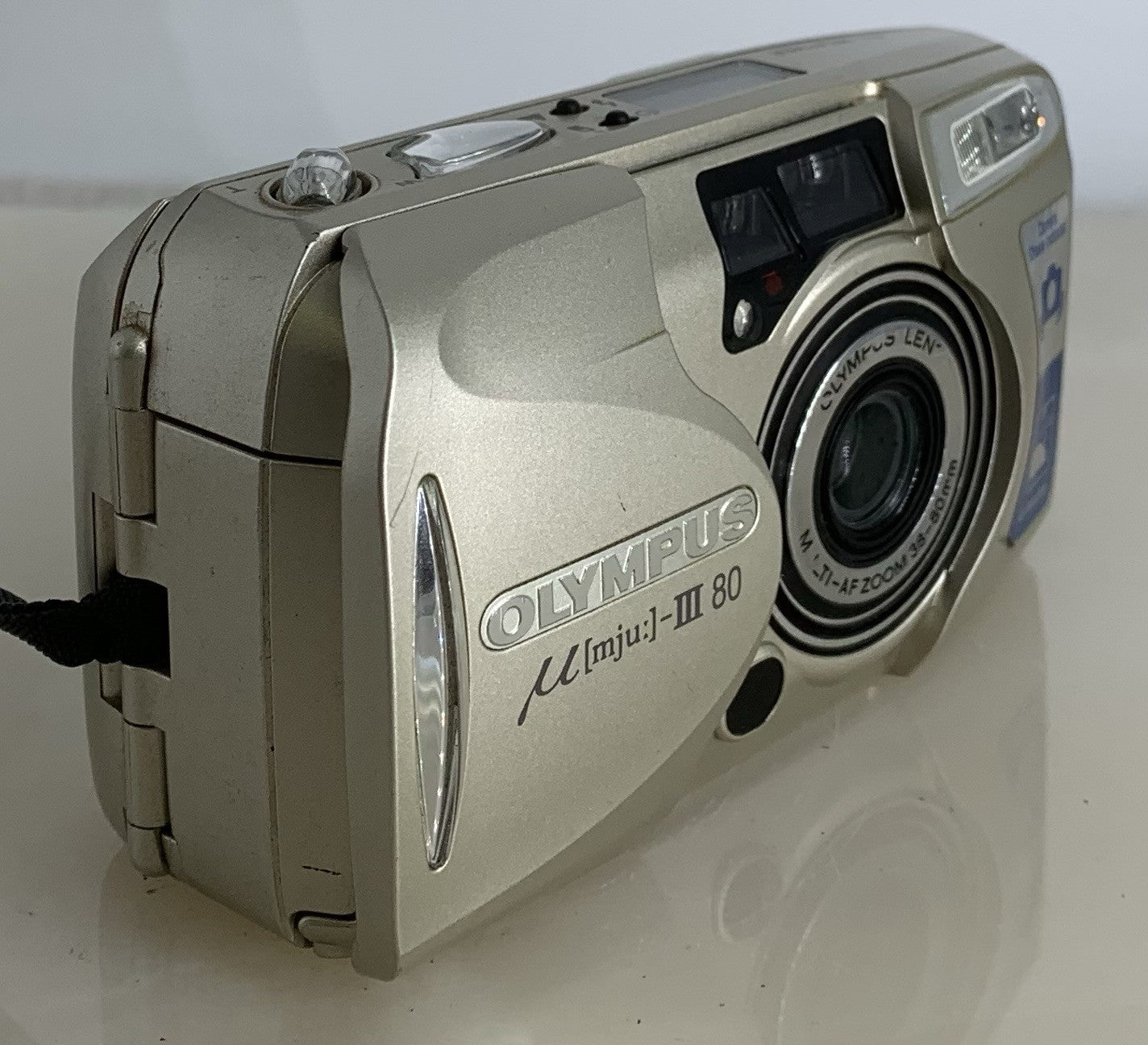 Olympus MJU III 80 Camera 35mm Film Point & Shoot Compact 38-80mm Lens+CASE#1222
