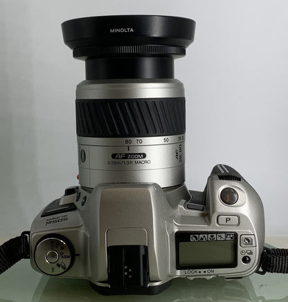 MINOLTA DYNAX 505si SUPER 35MM FILM SLR CAMERA & MINOLTA 28-80MM LENS+TESTED -119