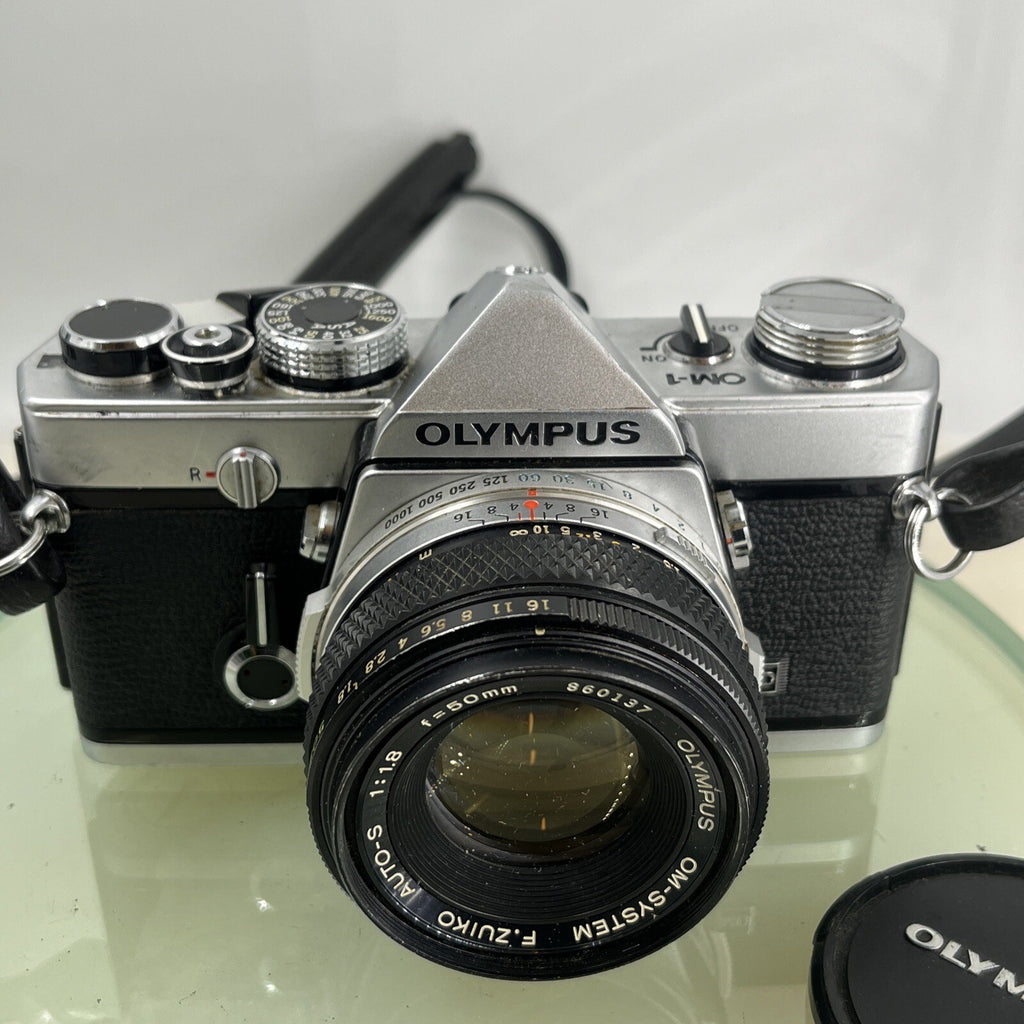Olympus OM-1 MD 35mm SLR Film Camera &  Olympus ZUIKO  50mm f1.8 Lens- TESTED8872