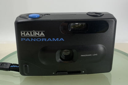 HALINA PANORAMA COMPACT 35MM FILM CAMERA WITH PANORAMIC LENS TESTED - 9880
