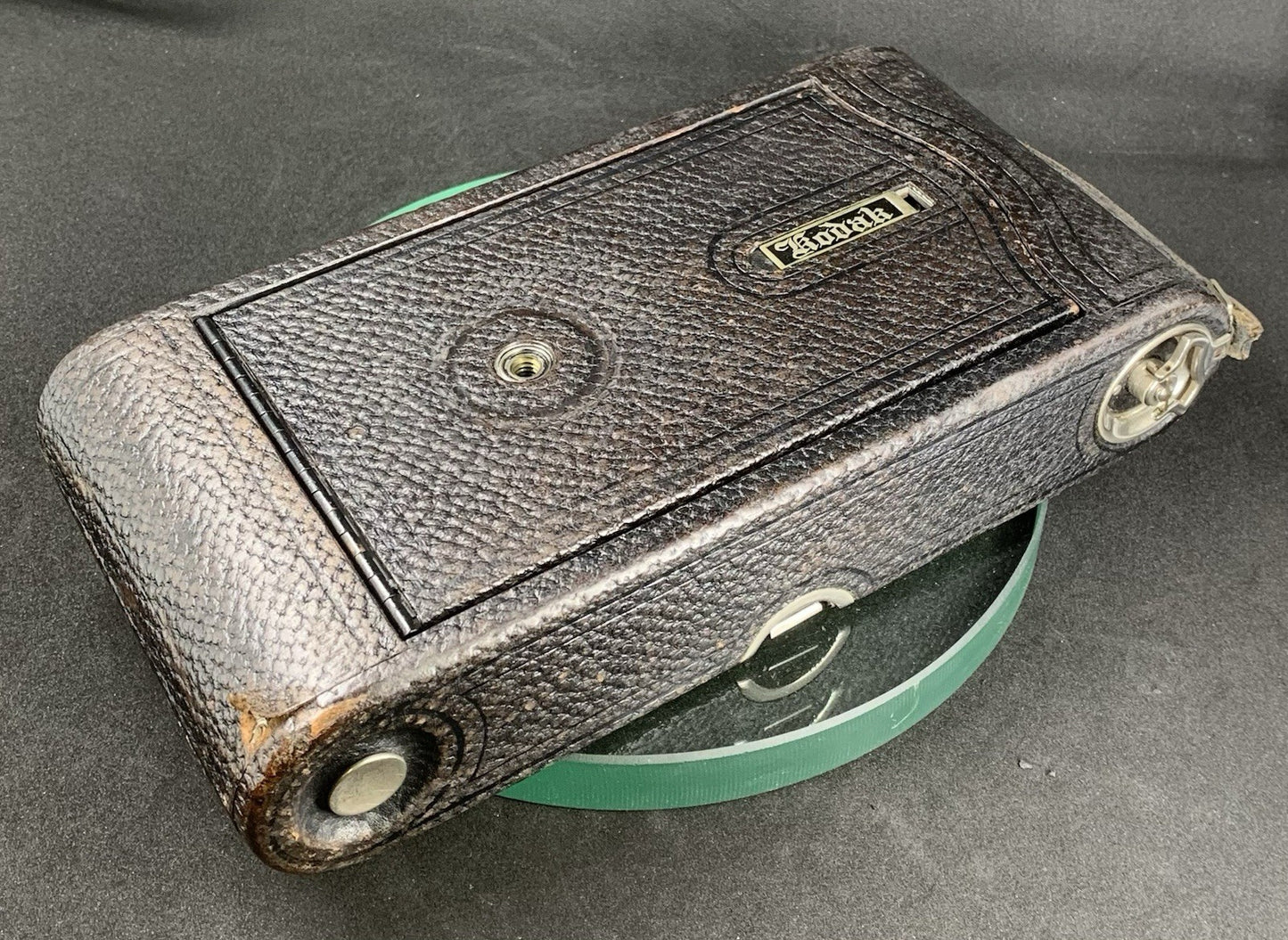 No.3-A Autographic Kodak Model C Antique 1910s Folding 122 Film Camera+BOX#3008
