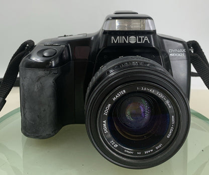 Minolta Dynax 5000i + 35-70mm BLACK FILM CAMERA POINT AND SHOOT TESTED - 6501