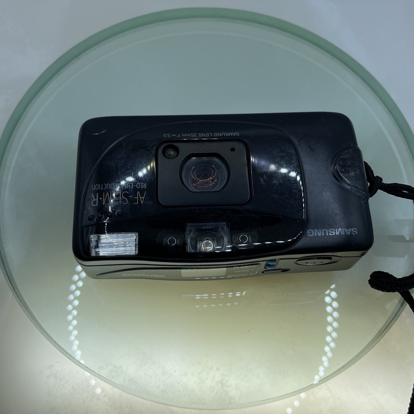 Samsung AF-Slim-R Mini Snapshot Film Camera - Working Flash TESTED #718