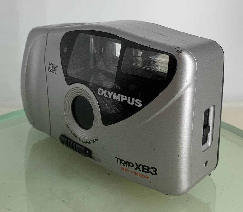 Olympus Trip XB3 Big Finder 35mm Film Point and Shoot Camera SILVER TESTED - 6022