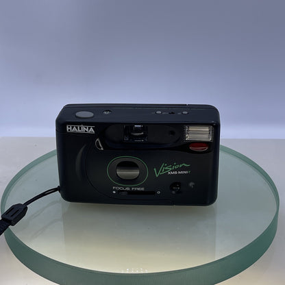 Vintage Halina Vision XMS MINI-T 35mm Camera Cased TESTED #5082
