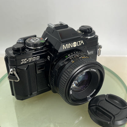 Minolta X-700 35mm Film SLR Manual Camera w-Minolta 50mm f/1.7 MD Lens ++ - #8780