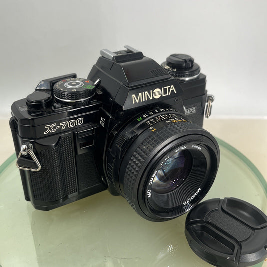 Minolta X-700 35mm Film SLR Manual Camera w-Minolta 50mm f/1.7 MD Lens ++ - #8780