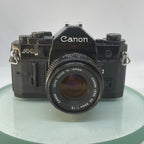 BEAUTIFUL Canon A-1 35mm SLR Camera Body+ FD 50mm f/1.8 Olympic FULLY WORKING3721