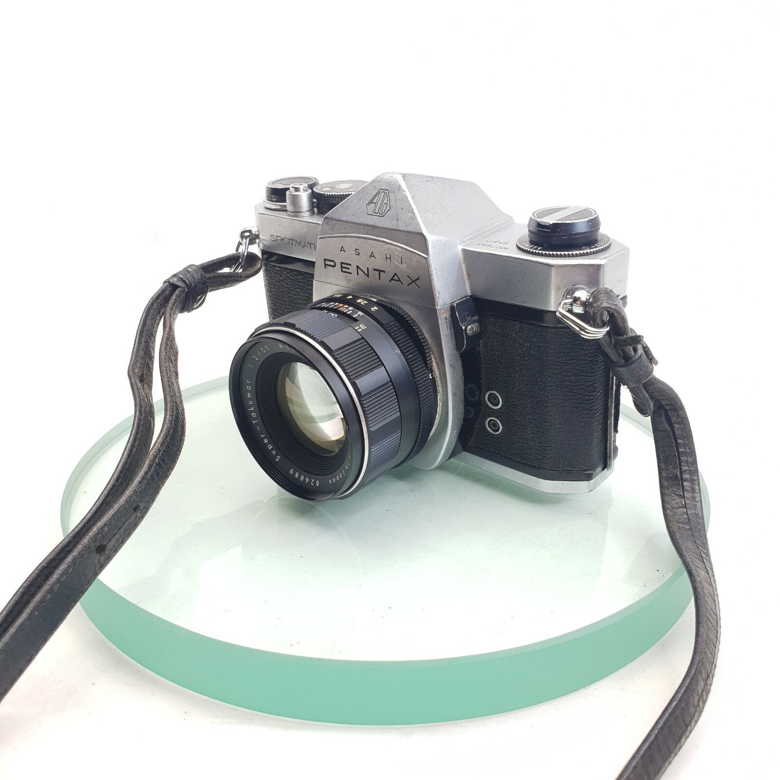 Asahi Pentax Spotmatic SP with SMC Takumar 2/55mm M42+CASE+Just Serviced #6972