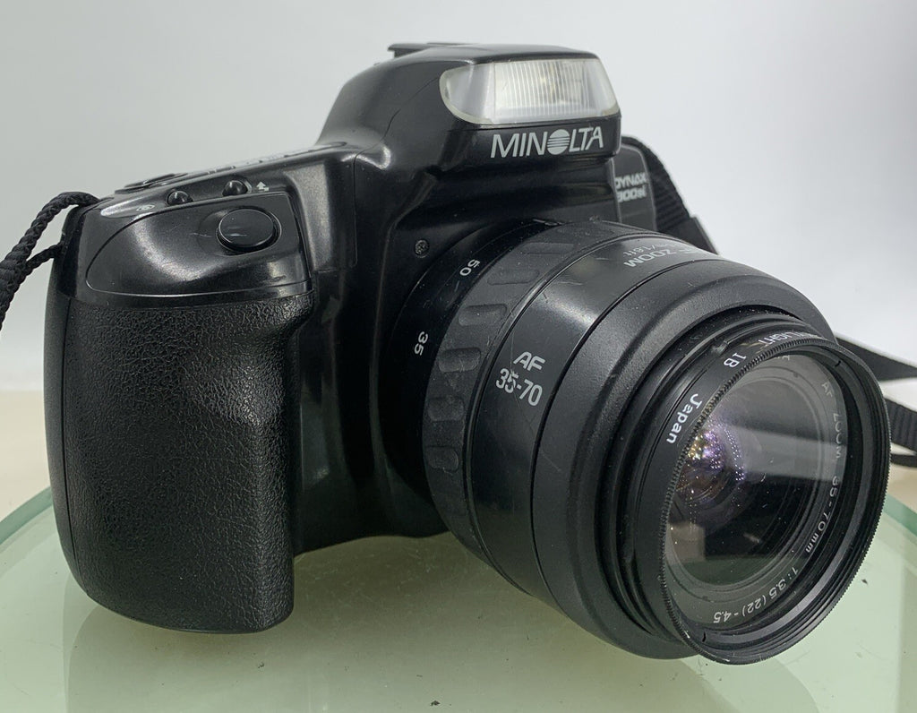 Minolta Dynax 300 SI SLR FILM CAMERA + 35-70mm Lens BLACK COLOR TESTED - 6100