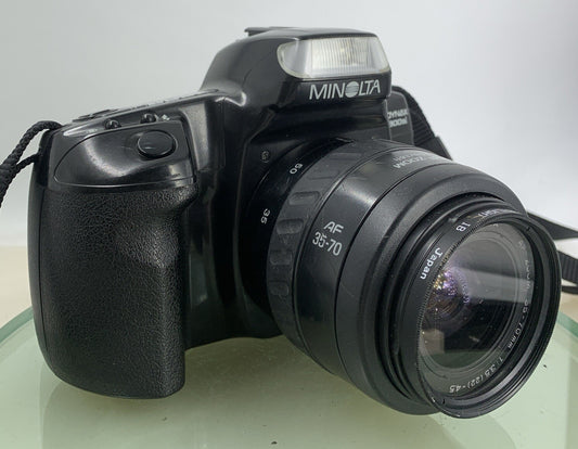 Minolta Dynax 300 SI SLR FILM CAMERA + 35-70mm Lens BLACK COLOR TESTED - 6100
