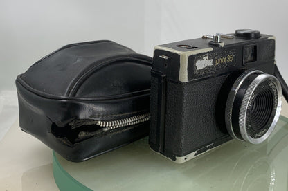 Prinz 35E 35mm Rangefinder Camera. BLACK WITH COVER  - TESTED - 9720