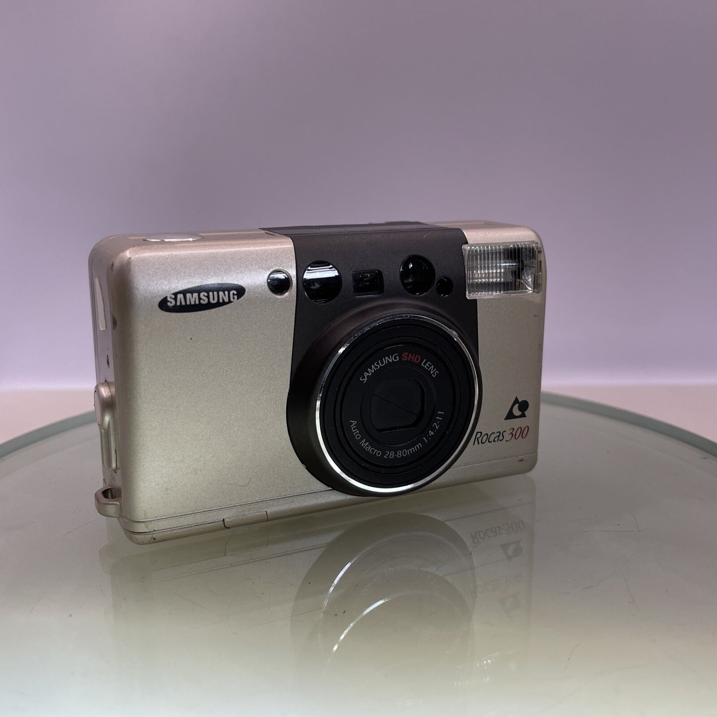 Samsung Rocas 300 Compact APS Film Camera Auto Macro 28-80mm 1:4.2-11 TESTED#3610