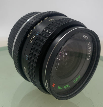TOKINA RMC Wide-Auto Lens 28mm f/2.8 BLACK PERFECTLY WORKING TESTED - 5302