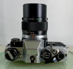 *SERVICED*Olympus OM10 35mm Film SLR Manual Camera+ OM 135 F3.5 Zuiko Lens+FLASH7