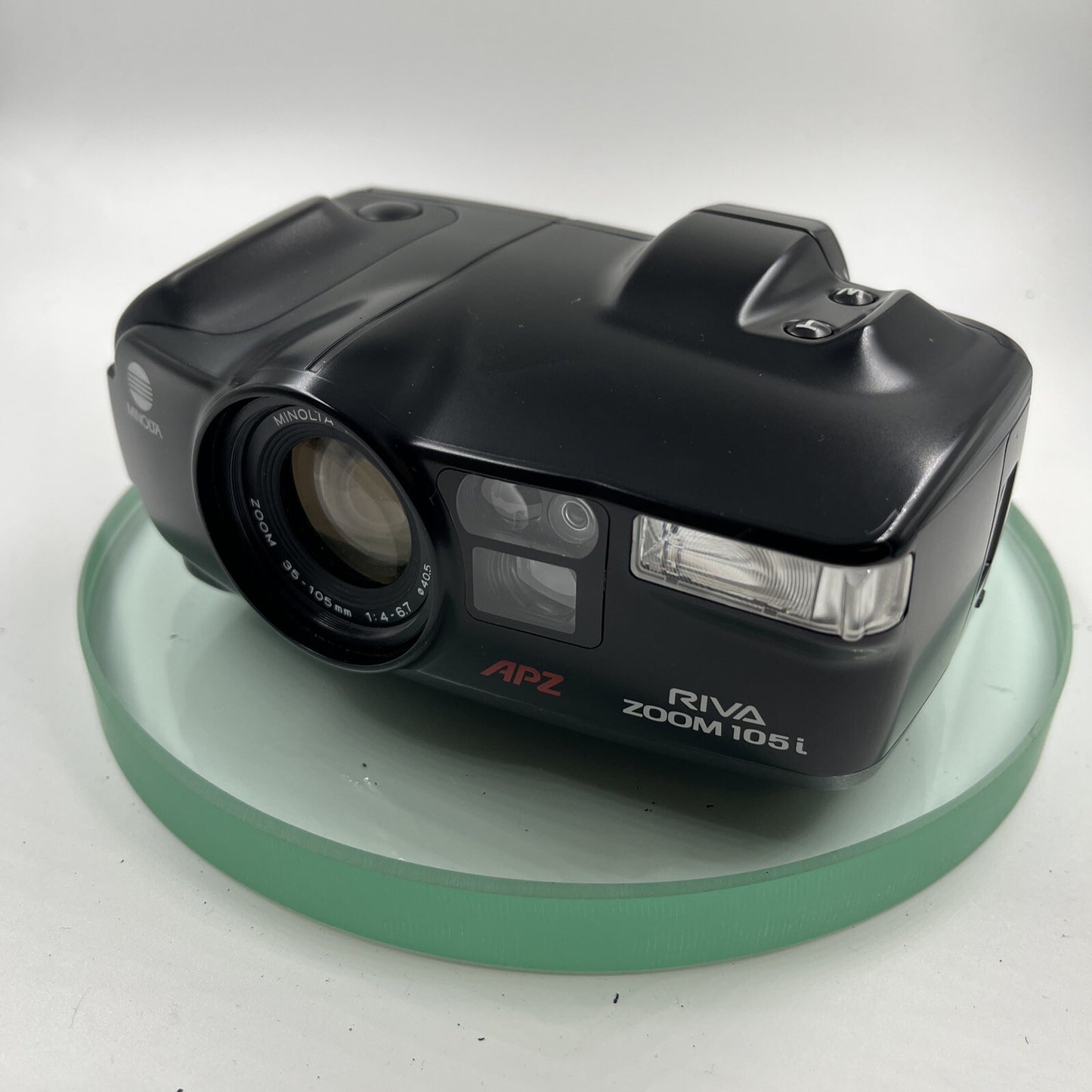Minolta Riva Zoom 105i 35mm Zoom Film Camera with case, VGC# TEDTES # 8793